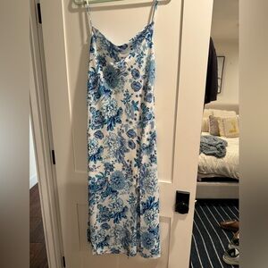 Petal & Pup Blue Floral Maxi Dress